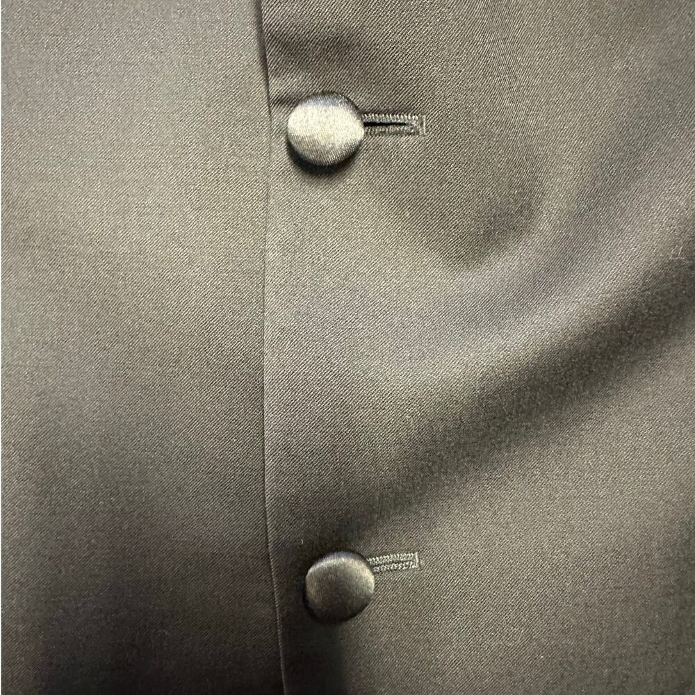 Peerless Black Wool Fully Lined Two Button Front … - image 5
